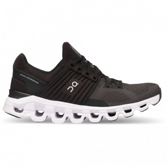 On Cloudswift Running Shoes Black/Rock Women