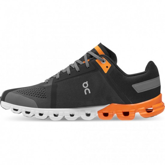 On Cloudflow Running Shoes Black/Turmeric Men